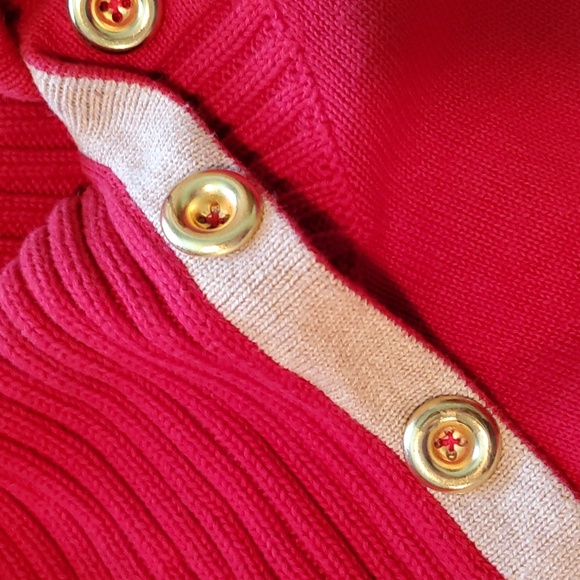 Red and khaki sweater size L - Picture 3 of 5